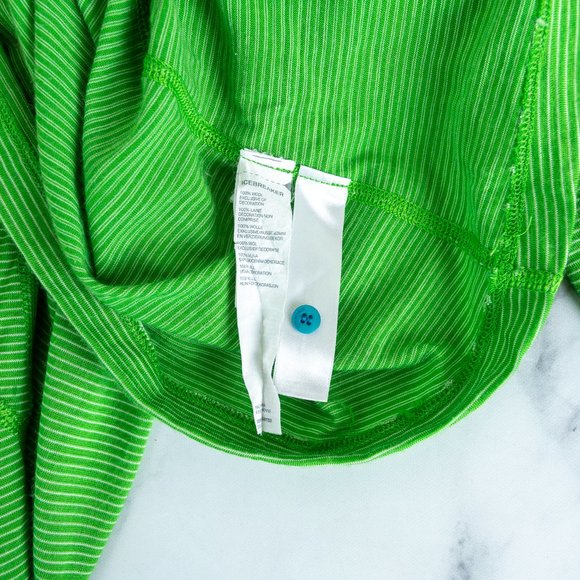 Icebreaker Merino Bodyfit 200 Oasis LS Henley Stripe Top, Large - Picture 9 of 13